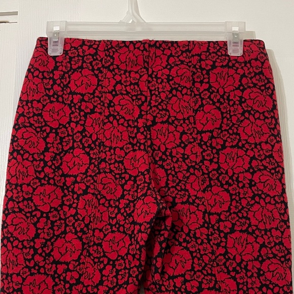 Maeve by Anthropologie The Margot Kick-Flare Cropped Pants in Red Size XS - Picture 11 of 15